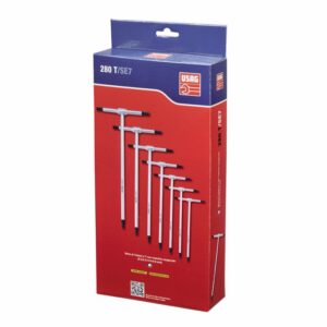 Serie di 7 chiavi T maschio esagonale USAG 280 T/SE7