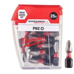 Set 25 inserti PH2 25mm Milwaukee