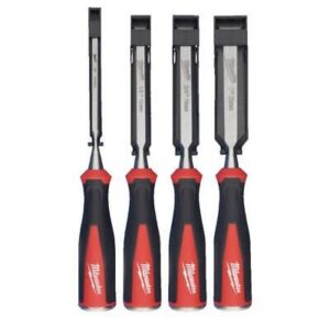 Set 4 pz scalpello per legno Milwaukee