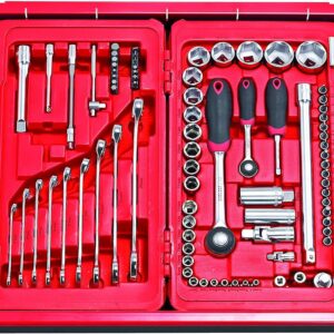 Assortimento con bussole esagonali ed inserti per avvitatura USAG 601 1/4-1/2 J82